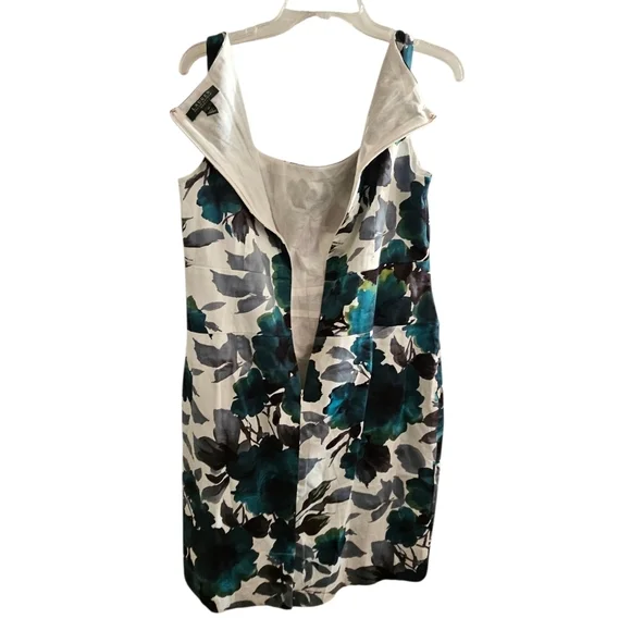 Lauren Ralph Lauren Floral Sleeveless 100% Cotton Dress Women 16 - Picture 3 of 4